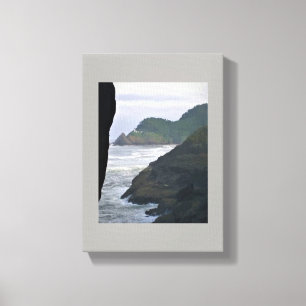 Heceta Head Lighthouse & Sea Lejon, ELLER Canvastryck