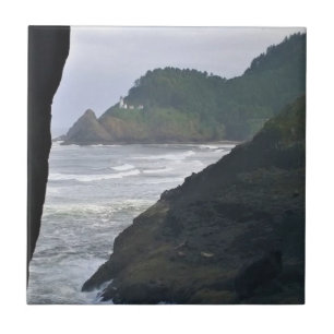 Heceta Head Lighthouse & Sea Lejon, ELLER Kakelplatta