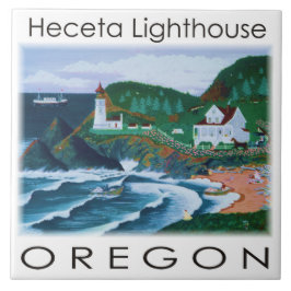 Heceta Lighthouse Tile Kakelplatta