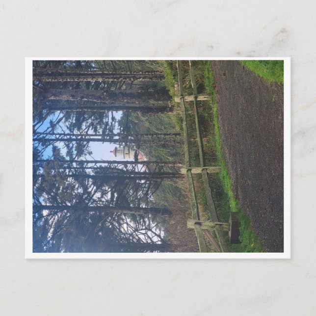 Hecetas fyr från spåret vykort (Framsida)