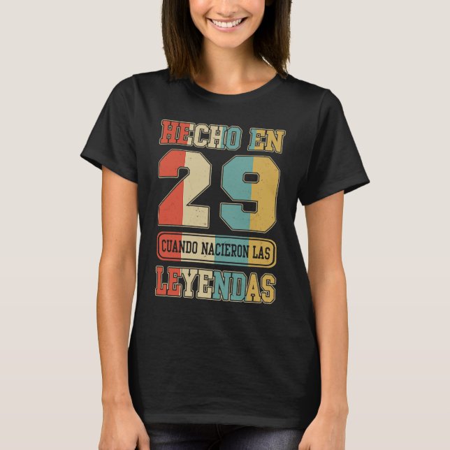 Hecho EN 1929 Spanska Cumpleaños 94:e födelsedagen T Shirt (Framsida)