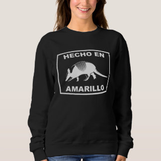 Hecho en Amarillo Texas Armadillo Southern State T T Shirt