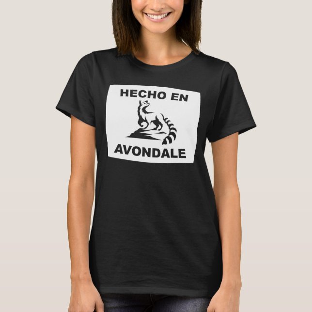 Hecho en Avondale Arizona Ringtail State Animal T Shirt (Framsida)