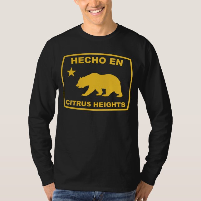 Hecho en Citrus Heights California Republic Pacifi T Shirt (Framsida)