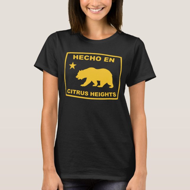 Hecho en Citrus Heights California Republic Pacifi T Shirt (Framsida)