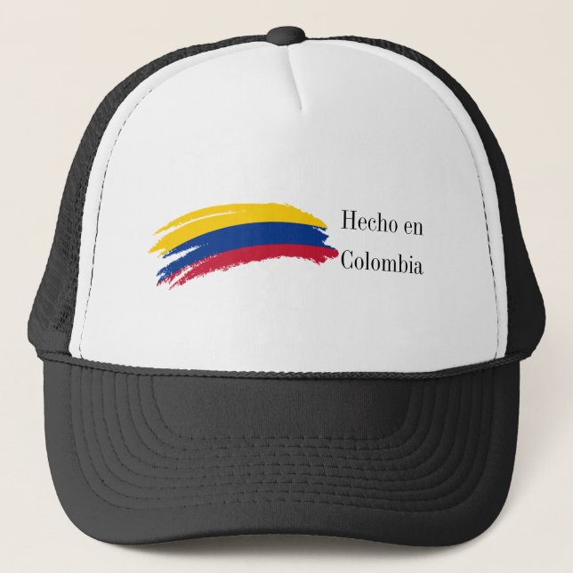 Hecho en Colombia Flagga Truckerkeps (Framsida)