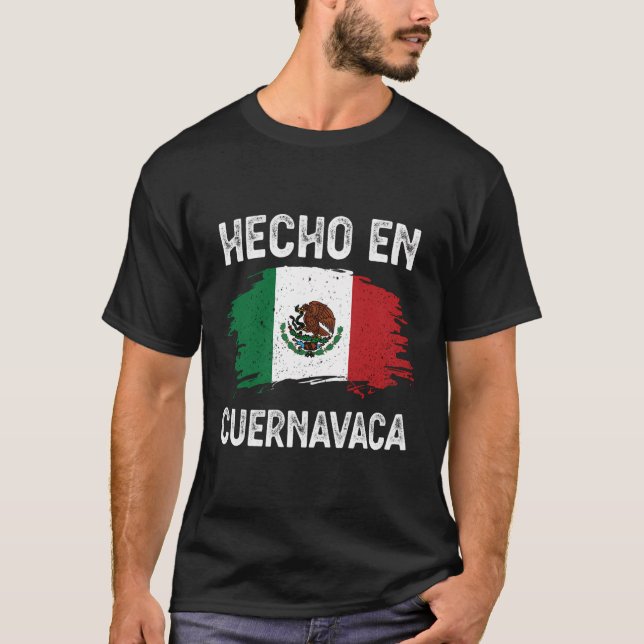 Hecho En Cuernavaca Mexiko Camisa T Shirt (Framsida)