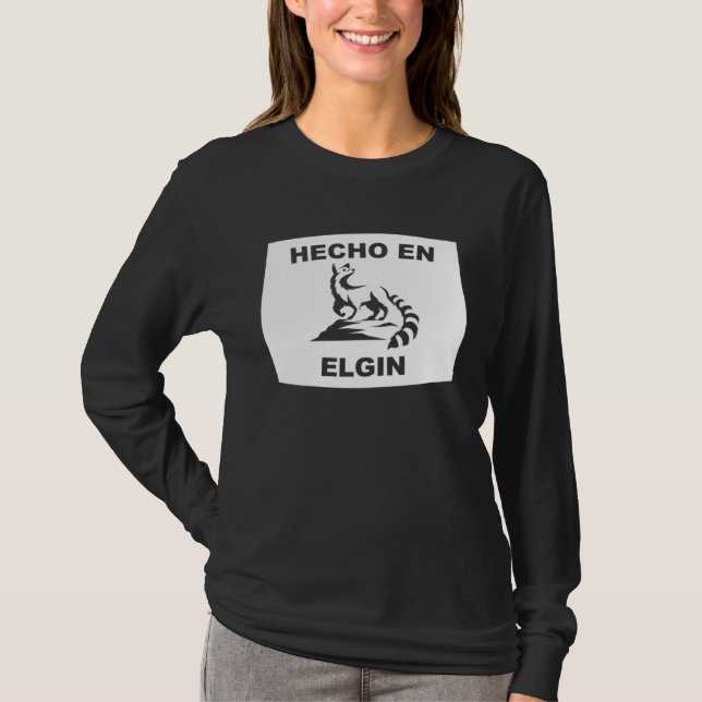 Hecho en Elgin Arizona Ringtail State Animal T Shirt (Framsida)