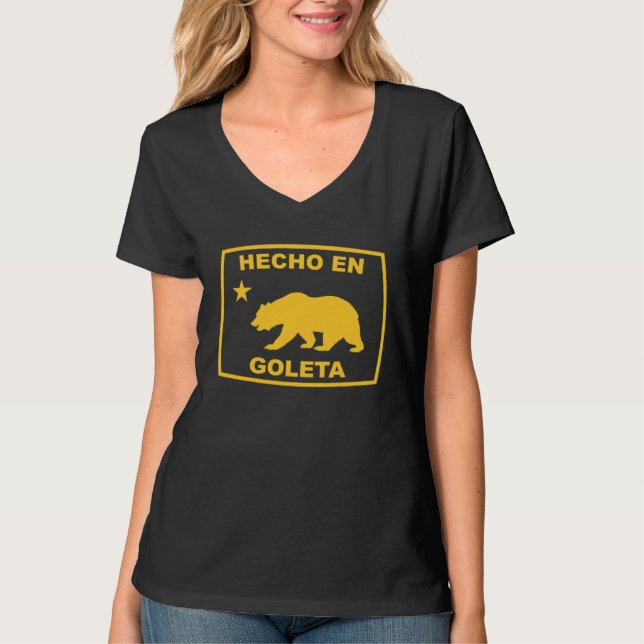 Hecho en Goleta California Republic Pacific Coast T Shirt (Framsida)