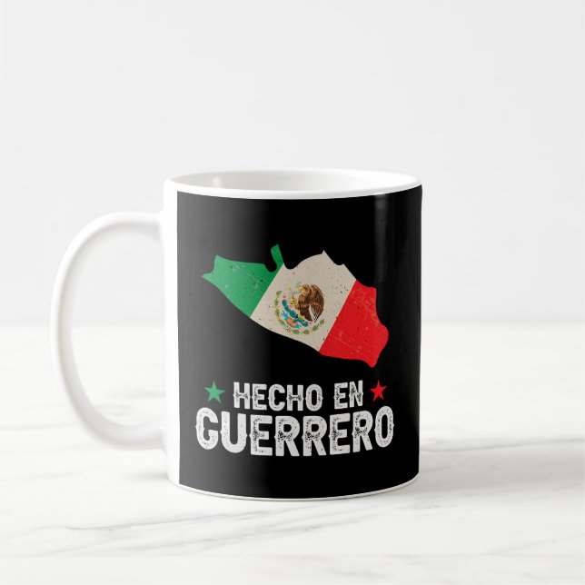 Hecho En Guerrero Mexiko Proud Mexican Guerrero St Kaffemugg (Vänster)