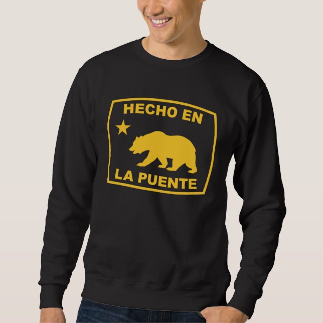 Hecho en La Puente California Republic Pacific Coa Lång Ärmad Tröja (Framsida)