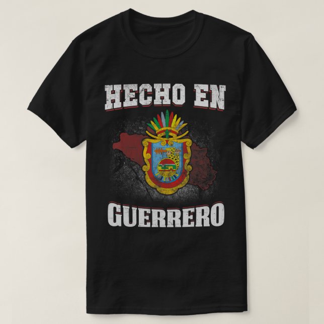 Hecho En Mexico Guerrero flagga t-shirt jackar av (Design framsida)