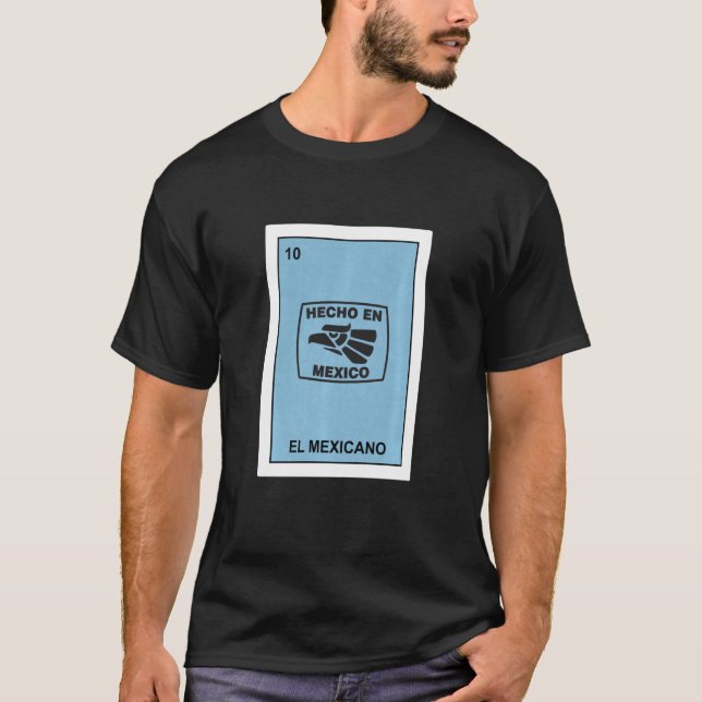 Hecho En Mexiko Aztec Eagle El Mexiko icano Lotter T Shirt (Framsida)