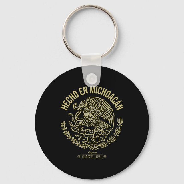 Hecho En Michoacan Shirt Nyckelring (Framsida)