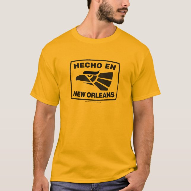 Hecho En New Orleans T Shirt (Framsida)