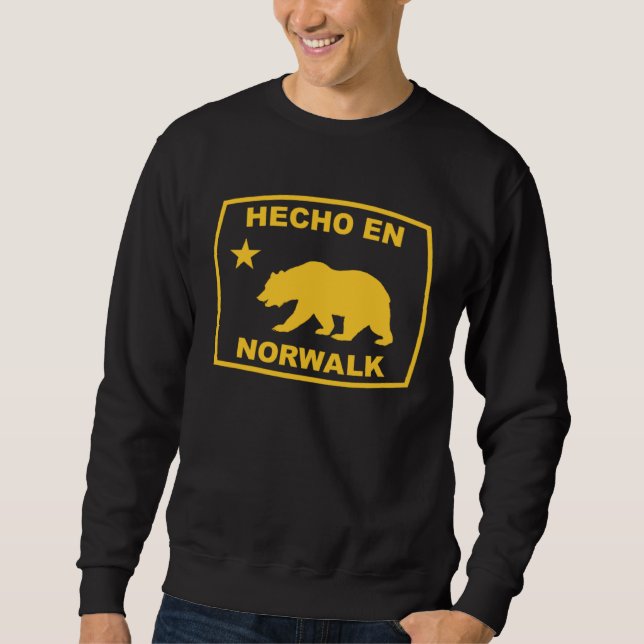 Hecho en Norwalk California Republic Pacific Coast Lång Ärmad Tröja (Framsida)