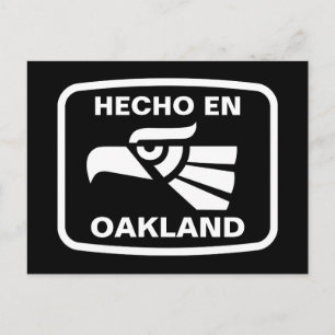 Hecho en Oakland personalizado anpassningsbar pers Vykort
