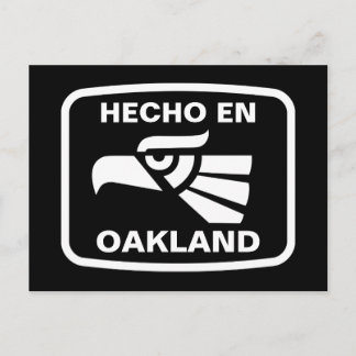 Hecho en Oakland personalizado anpassningsbar pers Vykort