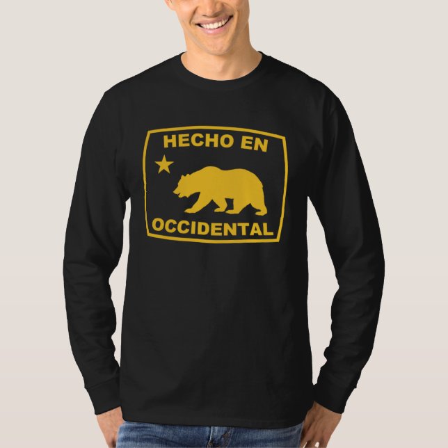 Hecho en Occidental California Republic Pacific Co T Shirt (Framsida)