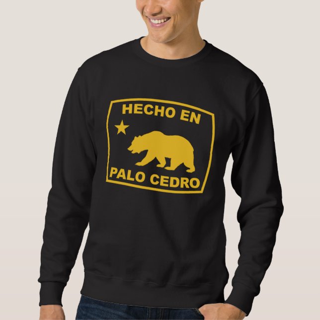 Hecho en Palo Cedro California Republic Pacific Co Lång Ärmad Tröja (Framsida)