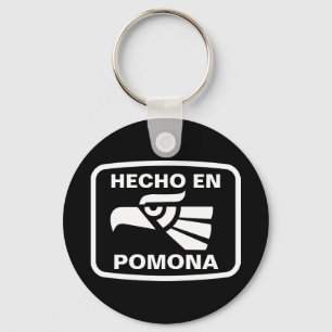 Hecho en Pomona personalizado anpassningsbar perso Nyckelring