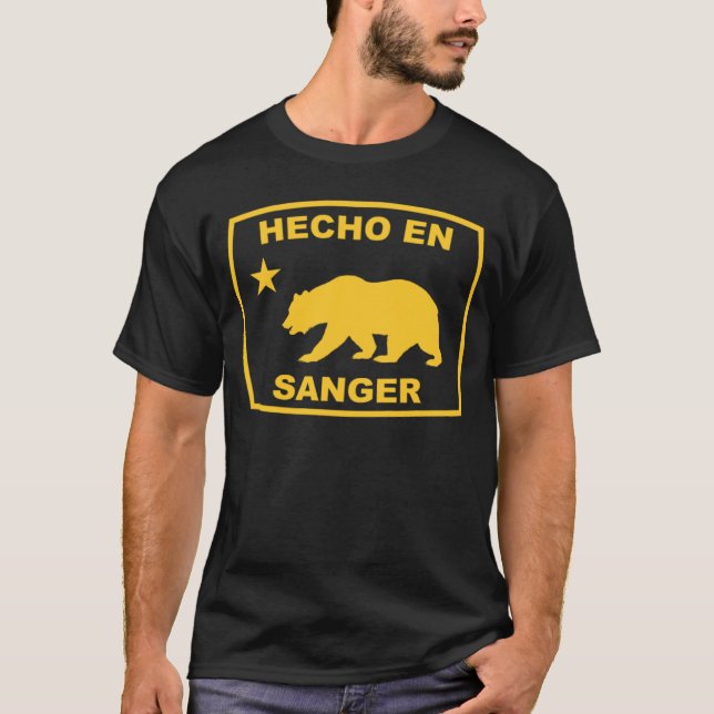 Hecho en Sager California Republic Pacific Coast T Shirt (Framsida)