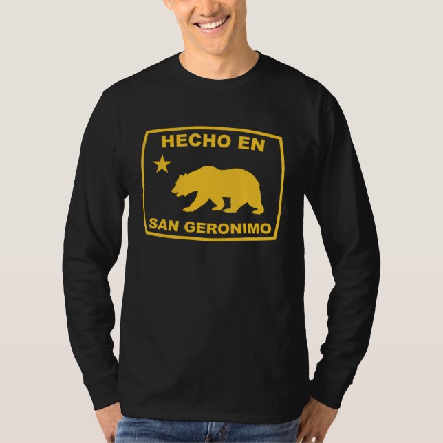 Hecho en San Geronimo California Republic Pacific  T Shirt (Framsida)