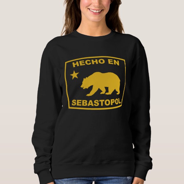 Hecho en Sebastopol California Republic Pacific Co T Shirt (Framsida)