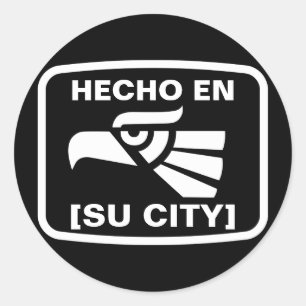 HECHO EN (SU CIUDAD) RUNT KLISTERMÄRKE