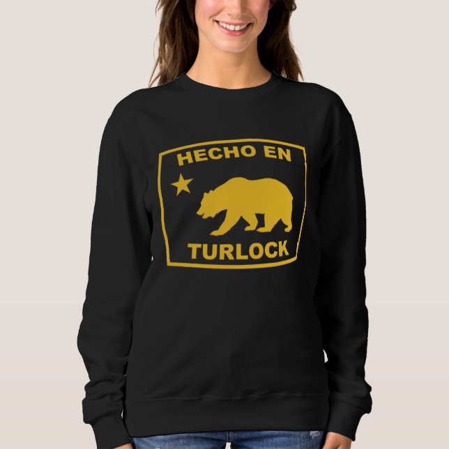 Hecho en Turlock California Republic Pacific Coast T Shirt (Framsida)