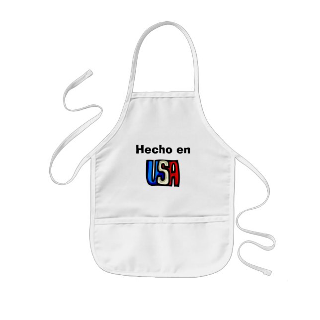 Hecho en USA Apron Barnförkläde (Framsidan)