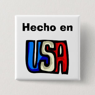 Hecho en USA Button Knapp