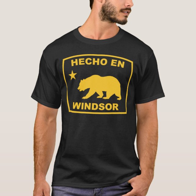 Hecho en Windsor California Republic Pacific Coast T Shirt (Framsida)