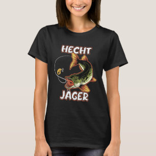 Hecht Jäger Fisherman Design Pike Motif T Shirt