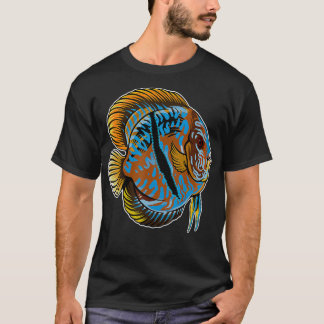 Heckel Discus Cichlid Aquarium Fish Keeping Aquari T Shirt