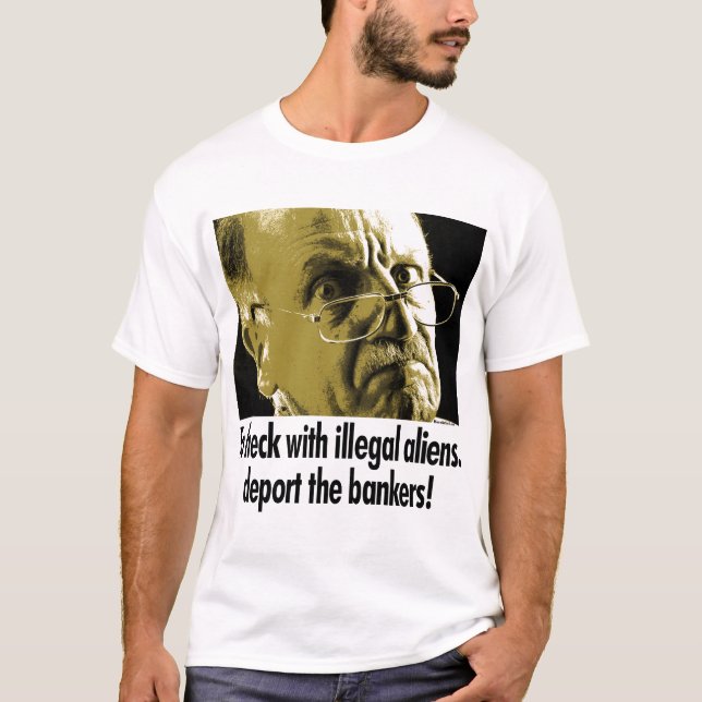 Hecken med illegal invandrare, deporterar t-shirt (Framsida)