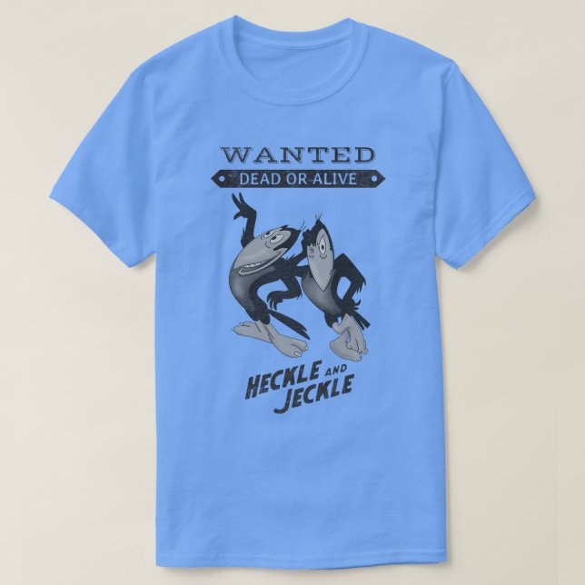 Heckle- och Jeckle Retro-verktyg T Shirt (Design framsida)