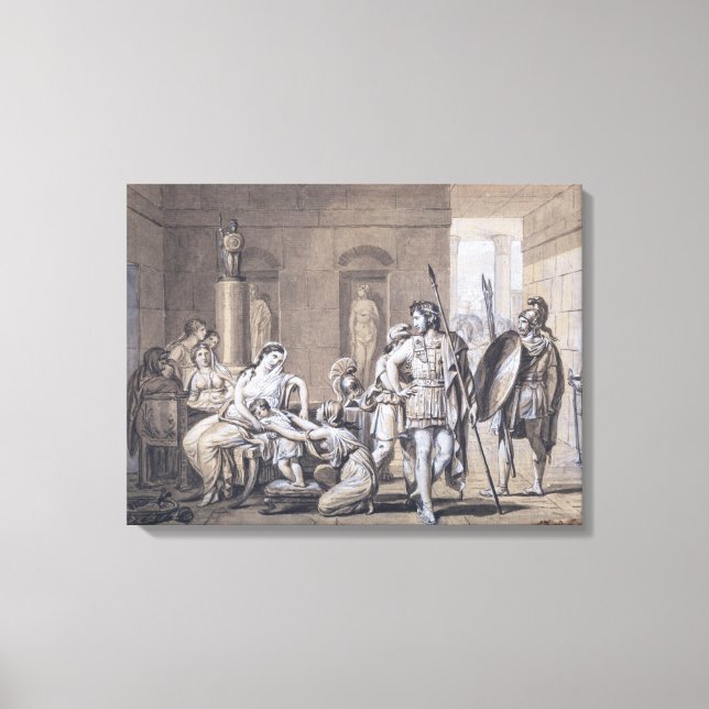 Hector avgång, 1812 canvastryck (Framsida)