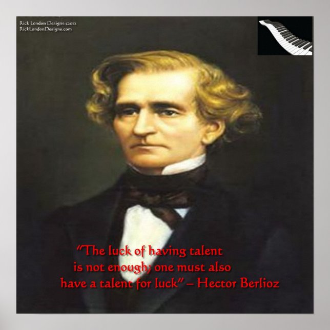 Hector Berlioz Tur För Talang Citat Affisch (Framsidan)