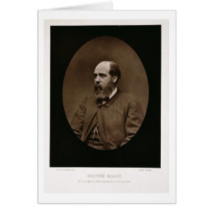 Hector Malot (1830-1907), från "Galerie Contempora Hälsningskort