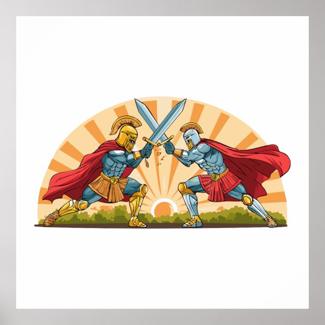 Hector och Akilles Poster (Framsidan)
