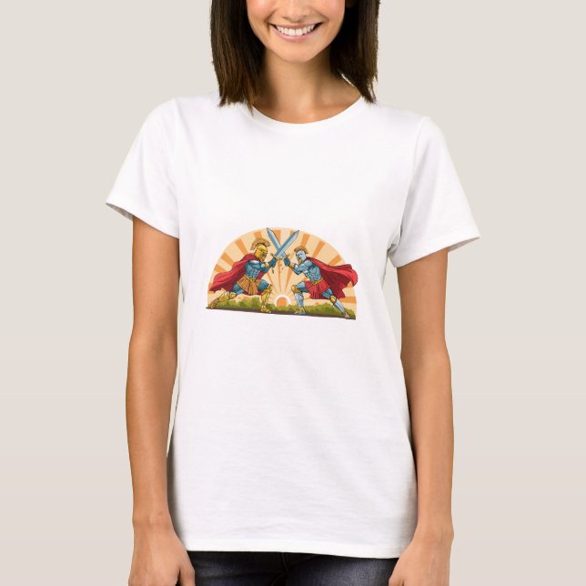 Hector och Akilles T Shirt (Framsida)