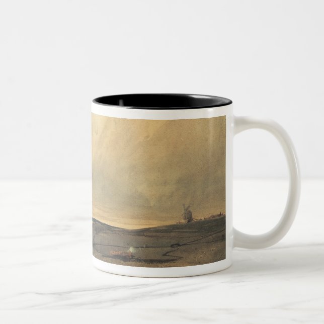 Hed med kvarn Två-Tonad mugg (Höger)