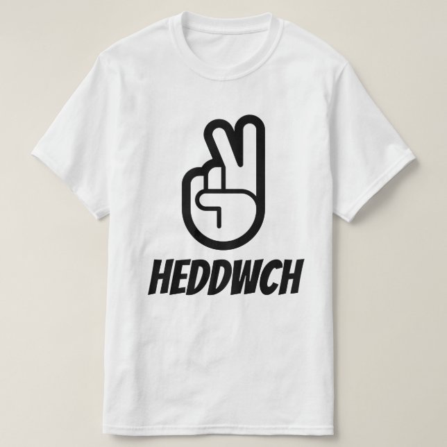 heddwch | Fred på walesiska T Shirt (Design framsida)