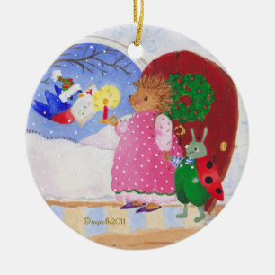 Heddy och Ben Julgransprydnad Keramik