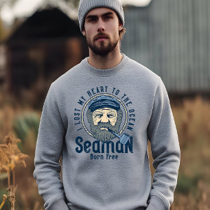 Heder åt havets hjältar: Proud Seaman T-Shirt Lång Ärmad Tröja