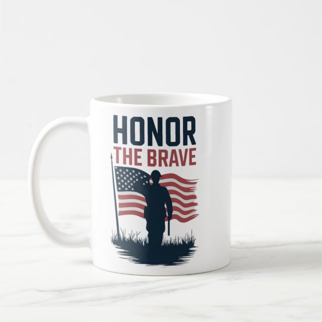 Heder åt Modiga veteranskjortan Kaffemugg (Vänster)