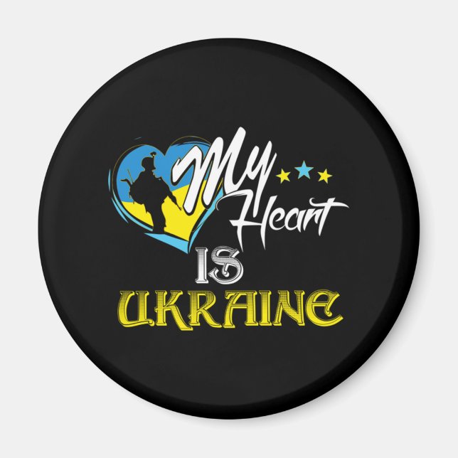 Heder åt ukrainska soldater  magnet (Framsidan)