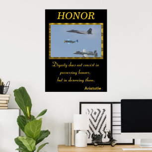 Heder Endures med militär styrka Poster
