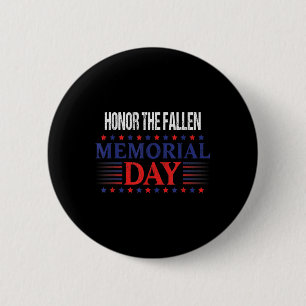 Heder Fallen Patriotic - minnesdagen Knapp